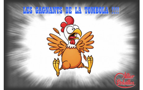 LES GAGNANTS DE LA TOMBOLA