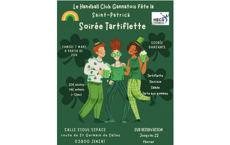 SOIREE ST PATRICK !