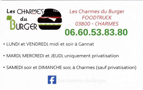 LES CHARMES DU BURGER
